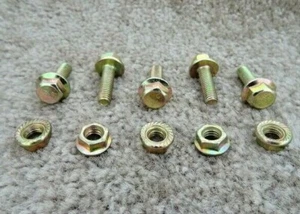 VOLKSWAGEN HIGH TENSILE ZINC PASSIVATED FLANGE HEX M6 M8 COOPER EXHAUST NUT BOLT - Picture 1 of 12