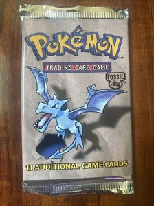 Pokemon Wizards of The Coast Fossil Booster Pack BOX FRESH Aerodactyl Art! - Picture 1 of 3