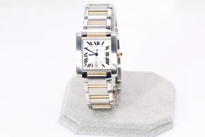 Cartier Tank Francaise Watch 28 mm Midsize Yellow Gold & Steel, Box & Service - Picture 1 of 19