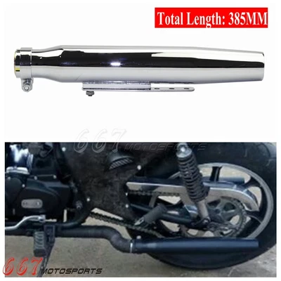 Tubo de escape de motocicleta para Harley Honda BMW Café Racer Bobber Chopper universal Foto 1 de 4