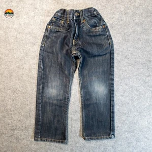Levi's 514 Straight Jeans Blue Denim Mid Rise Boys Size 5 Regular 4-5 Years - Picture 1 of 7