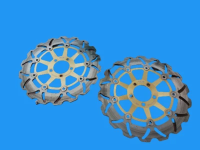 KAWASAKI ZRX1200 ZR1200 2001 PAR DE ROTORES DIANTEIROS ARASHI FREIO DISCK 4.5mm - Imagem 1 de 4