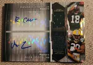 D-2011 Topps Bowman Dual Autograph & Relic Randell Cobb & Alex Green NMINT #/35 - Picture 1 of 4