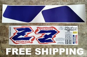 HONDA MONKEY Z50 Z50R 1994 STICKER GRAPHIC SET 12 PCS. DARKBLUE CLASSIC FREE SH. - Picture 1 of 9