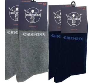 Socken 4 Paar Chiemsee Herren Socken Strümpfe blau grau Gr. 47-50 - Picture 1 of 4
