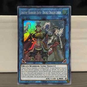 1ST ED ANCIENT WARRIORS OATH-DOUBLE DRAGON LORDS 2020 ROTD-EN048 (LP/MP) YUGIOH - Picture 1 of 2