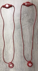 (LOTE DE 2) POWER BALANCE Collar Cuerpo de Silicona Rojo/Blanco 22” - NUEVO - SIN CAJA - Imagen 1 de 7