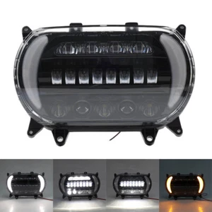 LED DRL Scheinwerfer Stirnlampe passend für Harley Road Glide FLTR FLTRXS 15–23 - Picture 1 of 17