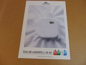 Eau de Lacoste Duftsammlung 2012 Kunstdruck Anzeige - Bild 1 von 1