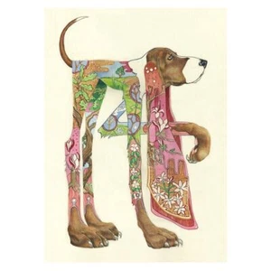 Hound Dog Card by Daniel Mackie - 7 x 5 inches with envelope - Picture 1 of 1
