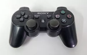 Sony PlayStation 3, PS3 Dual Shock Wireless Controller, Black, CECHZC2E, Faulty - Picture 1 of 3