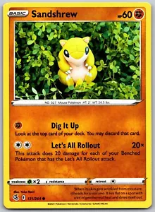 Carta Pokemon Sandshrew 131/264 Colpo Fusione Comune - quasi nuova - Foto 1 di 2