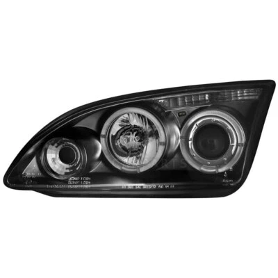 2 X Fari LED Angel Eyes Neri Per Ford Focus II DA_ HCP DP - Immagine 1 di 2