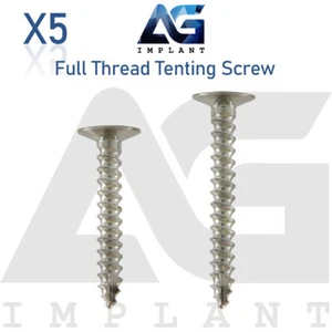 5 Titanium Full Thread Tenting Screw Guided Regeneration GBR Membrane - Imagen 1 de 3