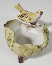 Vintage Norleans Japan Yellow Bird on Branches/Leaves Dish/Planter