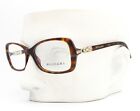 Bvlgari 4059-B 851 Eyeglasses Glasses Brown Havana w/ Swarovski Crystals 54mm