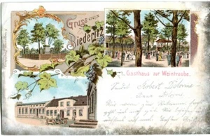Litho-AK Gruss aus BIEDERITZ /MAGDEBURG Gasthaus zur Weintraube 1899 !! - Picture 1 of 1