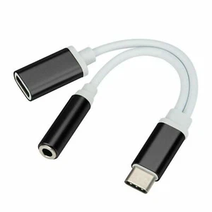 1 Pack Adaptateur de Charge Audio Aux USB Type C vers 3,5mm Splitter Prise Casque - Photo 1 sur 3