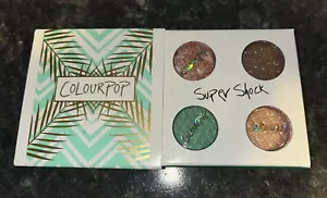 Colourpop Cosmetics Beach Please * Super Shock EyeShadow Quad - Discontinued NEW - Picture 1 of 4
