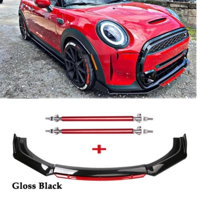 Front Bumper Lip Red Layer Splitter Spoiler For Mini Cooper Countryman Body Kit — 第 1/4 张图片