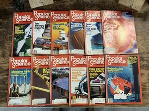 1981 Popular Science Lot Complete Year Set Jan-Dec - All 12 Issues - Picture 1 of 16