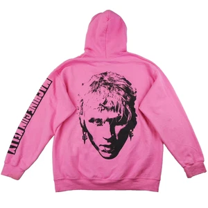 Felpa con cappuccio Machine Gun Kelly uomo grande rosa big face mainstream sellout - Foto 1 di 16