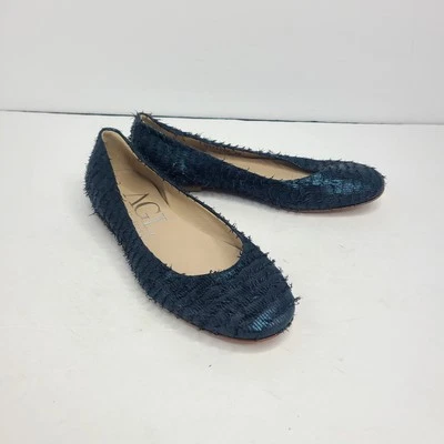 AGL Attilio Giusti Leombruni Womens Navy Blue Fringe Ballet Flats Shoes Sz EU 36 - Image 1 of 4
