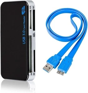 USB 3.0 Memory Card Reader Adapter 5GBPS Fit for CF/TF/SD/Micro SD/XD/M2/MS... - Photo 1/8