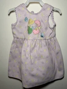 Vestido Y2K Precious Moments Personaje Bordado Niñas Talla 2T Púrpura Auténtico - Imagen 1 de 13