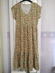 Boden Voop Tiered Dress Pockets Size 16 R - Picture 1 of 2