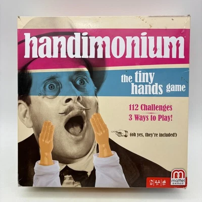 Handimonium COMPLETE Mattel Games 2017 Party Game Cards Tiny Hands - Image 1 of 4