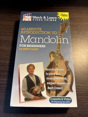 60 Minute Introduction to Mandolin For Beginners By Bert Casey (1996) VHS Tape - Image 1 of 3