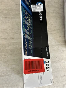 NEW Genuine HP 206X Cyan Toner Cartridge W2111X for M255 M282 M283 SEALED OEM - Picture 1 of 8