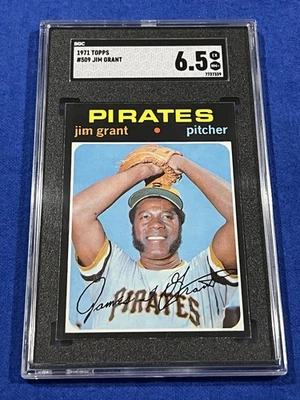 1971 Topps Jim Grant SGC 6.5 Graded Baseball Card Pittsburgh Pirates - Image 1 of 3