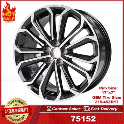 New 17" x 7" Replacement Wheel for Toyota Corolla Sport 2014 2015 2016 Rim 75152 - Image 1 of 4