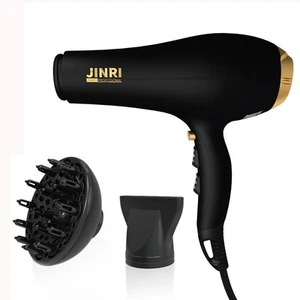 2000W Hair Dryer with Negative Ion & Infrared - Black, 3 Heat & 2 Speed, Deta... - Picture 1 of 7