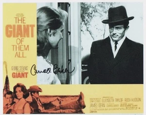 CARROLL BAKER signed GIANT 8x10 w/ coa JAMES DEAN CLOSEUP FROM HIS LAST FILM - Picture 1 of 1