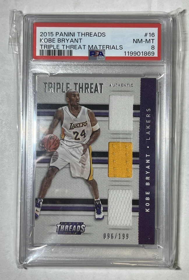 2015 Threads Kobe Bryant Triple Threat Psa 8 /199 - Image 1 of 1