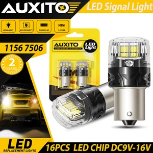 2/4/8X Blanco 1156 7506 16-LED Bombillas de Respaldo Inverso 6500K Canbus Libre de Errores - Imagen 1 de 13