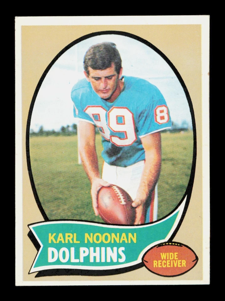 1970 Topps #223 Karl Noonan Miami Dolphins EX - Image 1 of 2