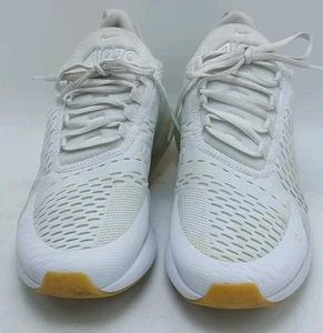 Nike Air Max 270 Herren Größe 9,5 Dreifach Weiß Gummisohle DC1702-100 Laufen Sneaker - Bild 1 von 10