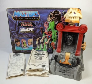 Vintage He-Man MOTU Slime Pit in scatola originale con istruzioni NO SLIME CANISTER - Foto 1 di 15