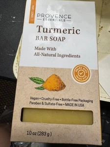 Provence Essentials turmeric Bar Soap 10oz VEGAN*CRUELTY-FREE SHIPPING - Picture 1 of 2