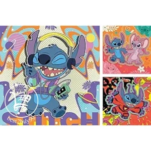 Ravensburger Disney Stitch Jigsaw Puzzles for Kids Age 5 Years Up - 3x 49 Pieces - Picture 1 of 2