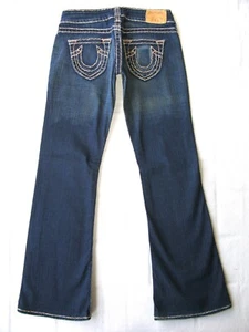 Pantalones de mezclilla True Religion Bobby Super T Bootcut Wm talla 26 azul desgastado + elástico L29,5 - Imagen 1 de 12