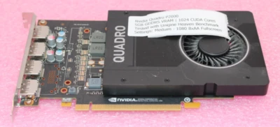 Nvidia Quadro P2000 5GB GDDR5 VRAM 512 CUDA Cores *USED/TESTED* - Image 1 of 4
