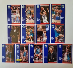 Carte da basket CHARLOTTE HORNETS scegli serie 1 e 2 set squadra 1991-92 Fleer - Foto 1 di 3
