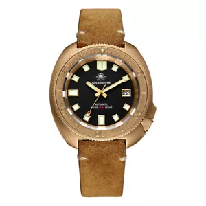 Orologio Uomo Automatico Meccanico Bronzo 200M Impermeabile Movimento Giappone Zaffiro - Foto 1 di 11