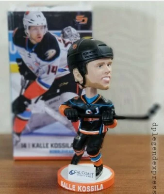 SAN DIEGO GULLS Hockey Kalle KOSSILA #14 "Michigan Goal" BOBBLEHEAD SGA **NOTA Foto 1 de 4