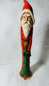 Figura De Colección Scioto Cerámica Alta Delgada Papá Noel Papá Noel Estatuilla - Imagen 1 de 9